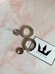 Cercei argintii eleganti Queen - TIARA CONCEPT STORE